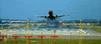 Virgin Blue taking off at Sydney Airport