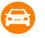 DriveNow Orange Car Logo